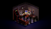 80's study room