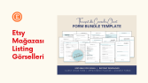 Etsy Listing Görselleri Tasarımı
