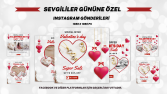 Sevgililer gününe özel instagram post tasarımı