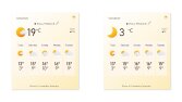 Weather, Hava Durumu Tablosu