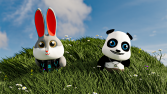 Karakter Tasarımı - Tavşan ve Panda Projesi