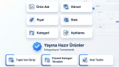 Toplu Ürün Yükleme Örnek Çalışması