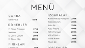 Modern ve Sade Menü Tasarımları
