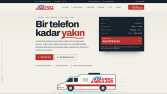 Özel Ambulans Firması İçin Tek Sayfa Web Sitesi