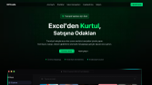 Karanlık temalı sade animasyonlu anasayfa tasarımı
