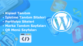 Modern ve Mobil Uyumlu WordPress Tanıtım Sitesi