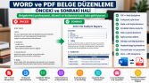 Word ve PDF Belge Düzenleme | Öncesi ve Sonrası