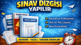 sınav dizgisi - metin düzenleme