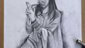 karakalem portre
