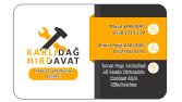 KARLIDAĞ HIRDAVAT KARTVİZİT ÇALIŞMASI