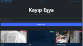 Kayıp Eşya Platformu – Yapay Zekâ Destekli Web Uygulaması  