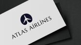Atlas Airlines konsept logo tasarımı.