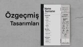 Kişiye Özel Özgeçmiş/CV Şablonu