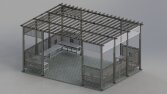 Çardak tasarımı - 3d tasarım - solidworks