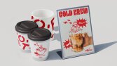 Bir Kafe için Görsel Kimlik ve Ürün Tasarımları