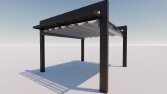 Membran ve ahşap pergola tasarımı