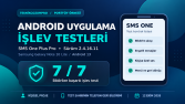 SMS One - Android Uygulama İşlev Testleri