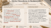 Metin Düzenleme ve Redaksiyon