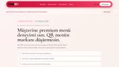 QR Menü Sistemi Web Sitesi Geliştirdim