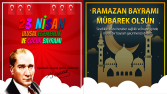 23 Nisan ve Ramazan Bayramı Özel Instagram Post
