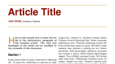 article