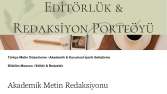 Akademik Metin Redaksiyonu