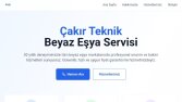 Çakır Teknik - Beyaz Eşya Servisi Website Kurulumu