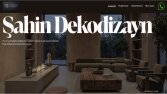 Şahin Dekodizayn Kurumsal Web Sitesi Tasarımı
