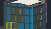 3D Alüminyum Giydirme Cephe Projesi
