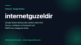 internetguzeldir — Google Sheets’ten statik dizin sitesi