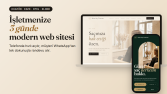 Kuaför, kafe, otel ve klinikler için web sitesi (örnek)