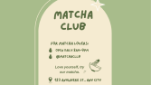Matcha Cafe-Konsept Afiş Tasarımı