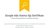 Google Ads Arama Ağı Sertifikası