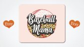 Baseball Mama Vektörel İllustrasyon - American Style