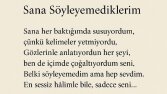 Sana Söylemediklerim