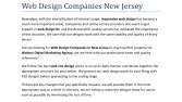 Web Design Companies New Jersey