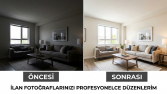 Gayrimenkul fotoğrafı profesyonel ışık ve renk düzenlemesi