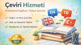 Profesyonel İngilizce–Türkçe Çeviri Hizmeti