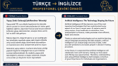 Türkçe İngilizce Çeviri Örneği 