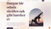 Modern Pilates ve Yoga Web Sitesi