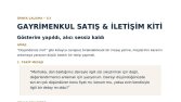 Gayrimenkul Satış & İletişim Kiti – Örnek Çalışma