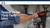 Tesisat Temalı Website