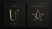 Siyah ve gold konseptli lüks logo tasarımı. Moda, güzellik, kuyumcu ve premium markalar için ideal.