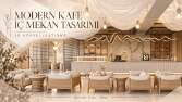 Modern Kafe İç Mekân Tasarımı | 3D Görselleştirme