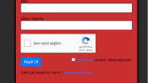 Php kayıt ol sayfasına reCAPTCHA ekleme