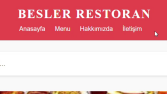 Besler Restoran Web Sitesi