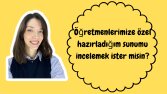 Öğretmenler İçin Sunum Örneği