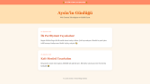 Kişisel Blog/Günlük Sitesi Demo Çalışması