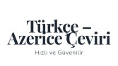 Türkçe-Azerice Çeviri Örneği.