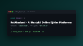 ReiAkademi - AI Destekli Online Eğitim Platformu